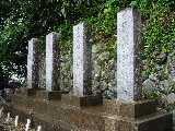 津野町近隣四志士（吉村虎太郎・松山深蔵・上岡胆治・宮地宜蔵）の墓